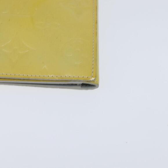 LOUIS VUITTON Monogram Vernis Walker Wallet Lime Yellow M91074 LV Auth hk3224 - Picture 15 of 16